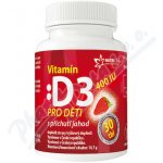 Nutricius Vitamín D3 400IU pro děti jahoda 30 tablet – Hledejceny.cz