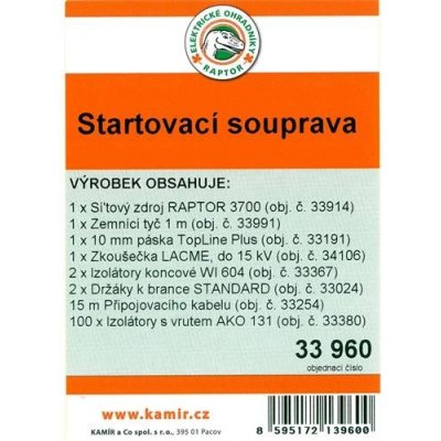 RAPTOR Startovací souprava se zdrojem pro elektrický ohradník 3700 – Hledejceny.cz