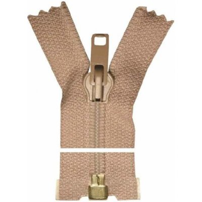 Spirálový zip, dělitelný - 100cm - béžovo-růžový - WICO - BALENÍ 10 ks – Hledejceny.cz