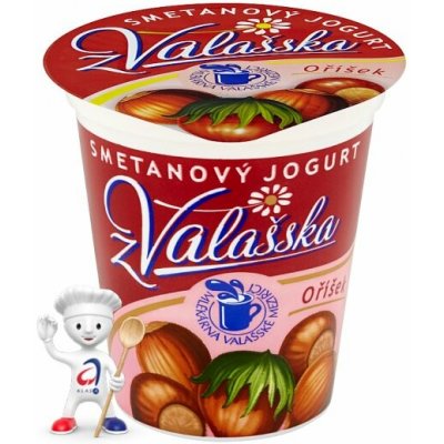 Mlékárna Valašské Meziříčí Smetanový jogurt z Valašska oříšek 150 g – Sleviste.cz