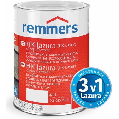Remmers HK Lasur 0,75 l stříbřitě šedá – Zbozi.Blesk.cz