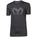 Progres Pánské merino triko Hrutur Ram šedý melír – Zboží Dáma