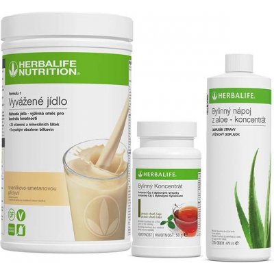 Herbalife sada Formula 1 780 g Aloe 473 ml a Bylinný čaj 51 g – Hledejceny.cz