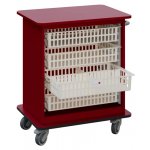 DEXTER 22 ABS vozík boxový, otevřený, 880x750x520 mm, burgundská – Hledejceny.cz