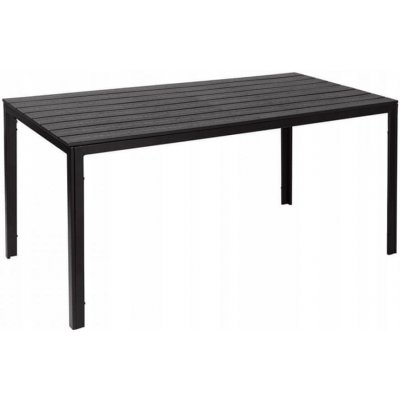 EcoToys SAK-156 BLACK Zahradní cateringový stůl - černá, 156x78cm – Hledejceny.cz