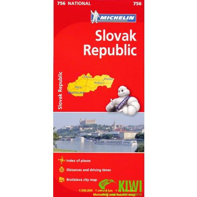 mapa Slovak Republic Slovenská republika 1:500 t. – Hledejceny.cz