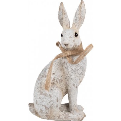 Dekorace béžový sedící králík s mašlí Rabbit Bow - 14*10*26 cm – Hledejceny.cz