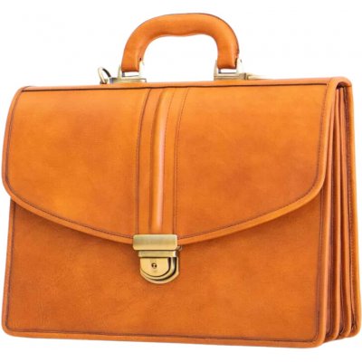 Papillon Kožená aktovka No. 20 Cognac – Zbozi.Blesk.cz