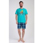 Adventure pánské pyžamo krátké zelené – Zboží Dáma