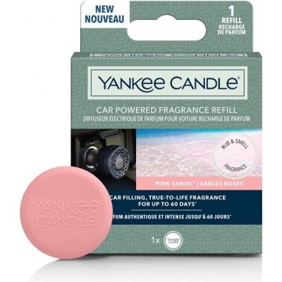 Yankee Candle Pink Sands vonný difuzér do zapalovače auta - náhradní náplň