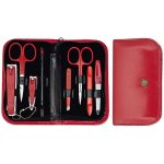 Kellermann Dámská 8 dílná sada na manikúru 9204 MC RED červená – Zboží Mobilmania