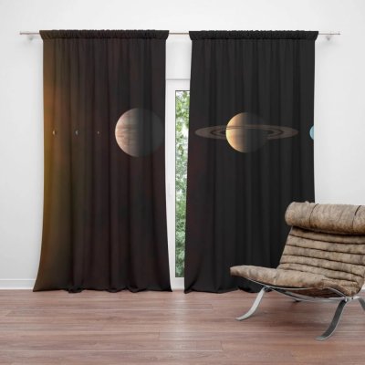 Závěsy Planety: 2 ks - 140x250 cm - Sablio – Hledejceny.cz