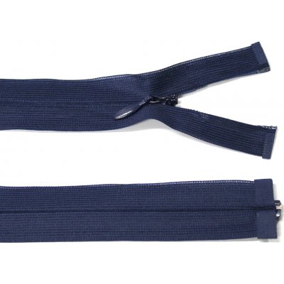 WICO Spirálový zip no.3 skrytý rozepínací 50cm - více barev Barva: tmavě modrá – Hledejceny.cz