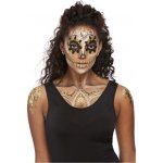 Smiffys HALLOWEEN MAKE-UP set Den mrtvých zlatý se třpytkami – Zboží Dáma
