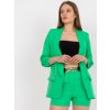 Dámský kostým Italy Moda set saka a šortek -dhj-kmpl-7684-1.06-green
