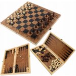 Tradiční šachy 3v1 Maxsell dřevěné – Zboží Živě