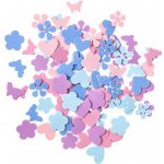 dp Craft Výřezy z pěnovky samolepicí - Srdce, motýl, květina (100ks) – Hledejceny.cz