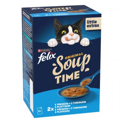 Felix Soup Original s treskou tuňákem a platýsem 6 x 48 g – Hledejceny.cz