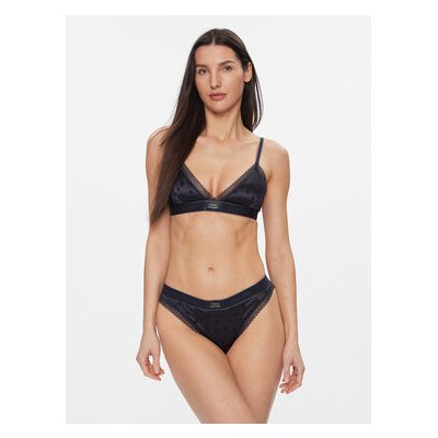 Tommy Hilfiger Klasické kalhotky Bikini Satin UW0UW04822 Modrá