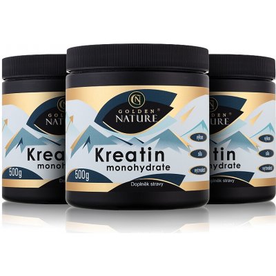 2+1 Golden Nature Kreatin Monohydrát 1500 g – Hledejceny.cz