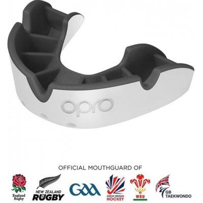 Opro Silver Mouth Guard jr White/Black – Zboží Mobilmania
