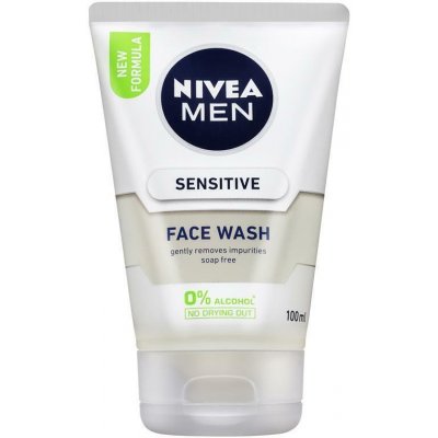 Nivea For Men Sensitive čistící pleťový gel suchá - citlivá pokožka 100 ml