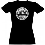 Tričko s potiskem Unikátní kus 1976 limitovaná ženská edice dámské Černá – Zbozi.Blesk.cz
