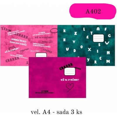 Obaly na sešity A4 A402 – Zboží Mobilmania