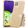 Pouzdro a kryt na mobilní telefon Samsung 1Mcz Shining TPU třpytivé ochranné Samsung Galaxy A22, Galaxy M22, Galaxy M32 zlaté