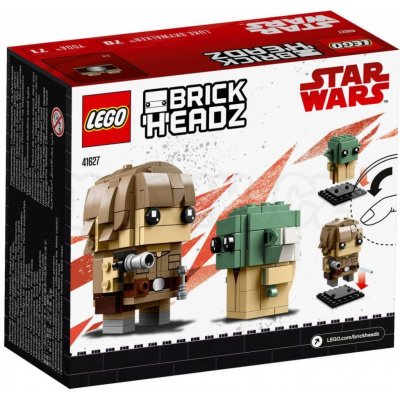 LEGO® BrickHeadz 41627 Luke Skywalker a Yoda – Zboží Mobilmania