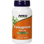 Now Foods Foods Fenugreek Pískavice řecké seno 500 mg 100 rostlinných kapslí – Hledejceny.cz
