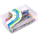 Špendlíky 38mm perleťová hlava (100ks) mix – Zboží Dáma