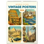 nástěnný Vintage plakáty světová města 33 x 46 cm 2026 – Zbozi.Blesk.cz