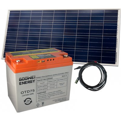 Goowei Energy Set OTD75 75Ah 12V panel Victron Energy 115Wp/12V – Zboží Dáma