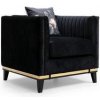 Křeslo Atelier del Sofa Wing Chair Bellino Black