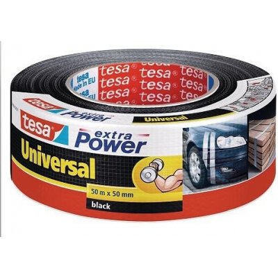 tesa Extra Power Universal, textilní, černá, 50m:50mm – Zbozi.Blesk.cz