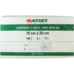Batist gáza kompr.nesterilní 10 x 20cm-100 ks – Zboží Dáma
