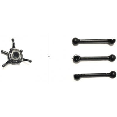 Modster BO-105: Swashplate and control rods 291333 MD11410