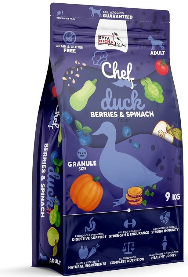 Syta Micha Chef Duck berries and spinach 9 kg