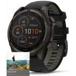 Garmin Fenix 8 47mm Sapphire Solar Titanium Carbon Gray/Black 010-02906-11 – Zboží Živě