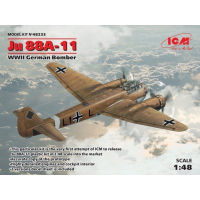 ICM Junkers Ju 88A-11 German WWII Bomber 48235 1:48 – Hledejceny.cz