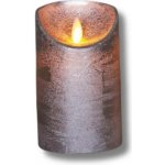 NIPEKO Svíce 13cm stříbrná LED plápolající – Hledejceny.cz