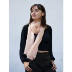 Hedvábná šála pudrově růžová – Hledejceny.cz