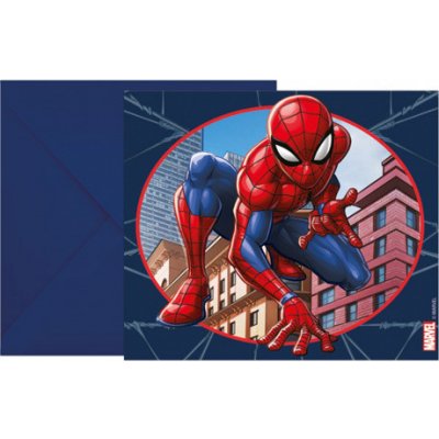 Procos Pozvánky s obálkami "Spiderman Crime Fighter" – Zboží Mobilmania