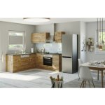 Held Möbel Sorrento Rohová kuchyňská linka 210 cm barva čela dub matný barva korpusu dub matný – Zboží Dáma