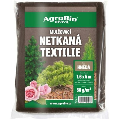 AgroBio Textilie netkaná 1,6x5m hnědá – Hledejceny.cz