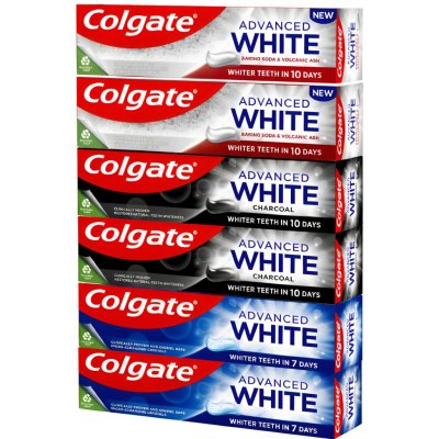 Colgate Advanced White Mix bělicí 6 × 75 ml – Hledejceny.cz