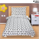 Bellatex povlečení Agáta Kočky černé bílé 90 x 135 cm 45 x 60 cm – Zboží Dáma