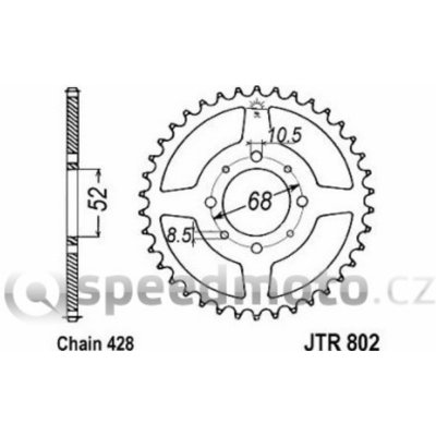 JT Sprockets JTR 802-37 – Zboží Mobilmania