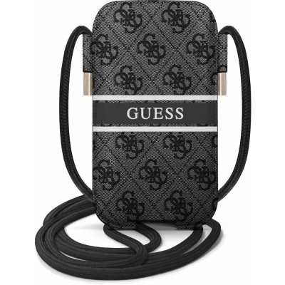 Pouzdro Guess, 4G Pouch Printed Stripe S/M Gray – Zboží Mobilmania
